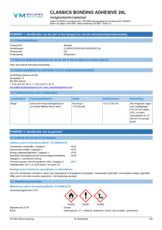 Classics bonding adhesive 20L - SDS